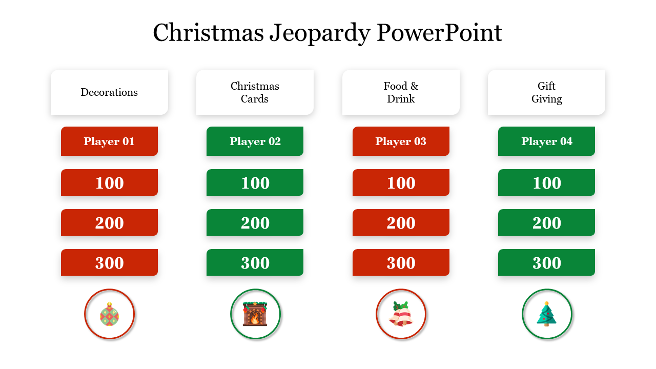 Free - Christmas Jeopardy PowerPoint Free Template & Google Slides